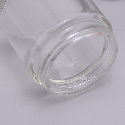 Round Glass Storage Containers GLAA-WH0025-37-1