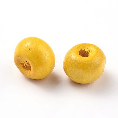 Dyed Natural Wood Beads WOOD-Q006-12mm-03-LF-1