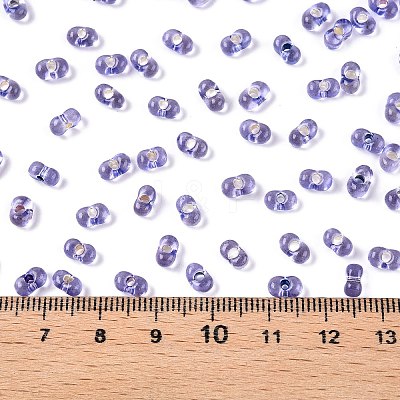Baking Paint Transparent Glass Seed Beads SEED-N006-05H-1