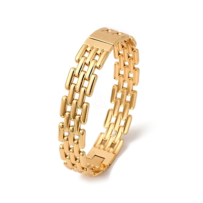 304 Stainless Steel Hinged Bangles for Women BJEW-L610-26G-1