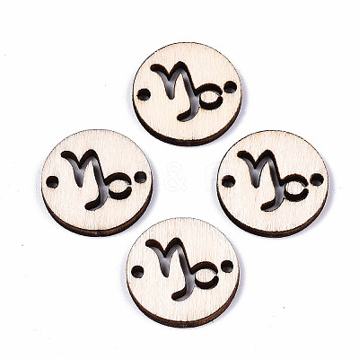 Unfinished Natural Poplar Wood Links Connectors WOOD-S045-139A-09-1