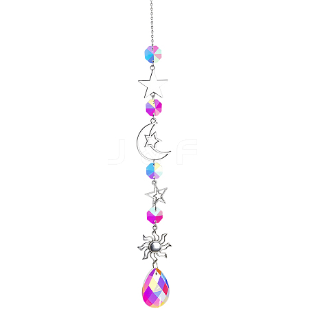 1Pc Iron Big Pendant Decorations DJEW-CN0001-37C-1
