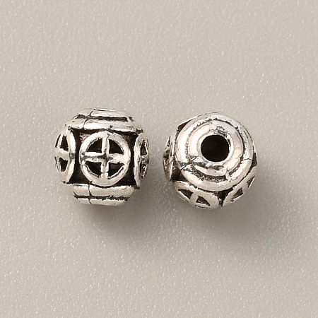 Tibetan Style Alloy Bead FIND-WH0034-46AS-07-1