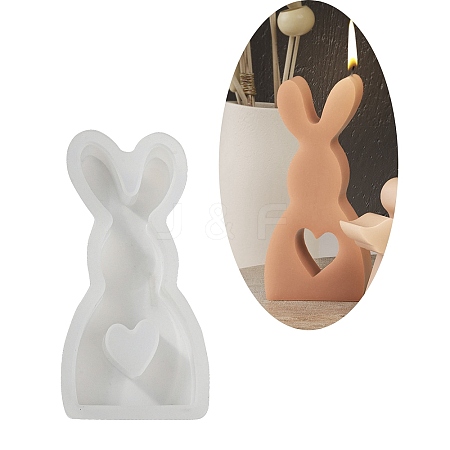Rabbit Shape DIY Display Decoration Silhouette Silicone Molds LS-DIY-K073-08C-1