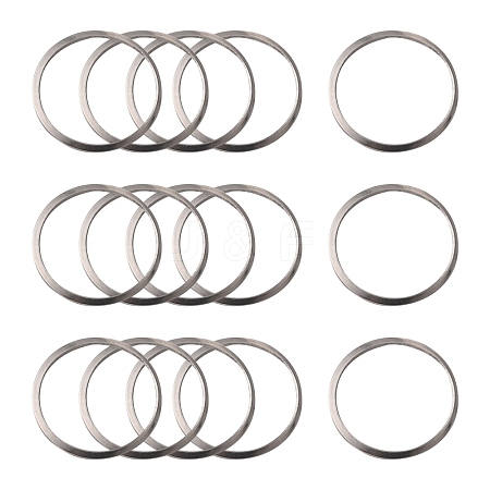 Non-Tarnish 201 Stainless Steel Linking Rings X-STAS-F192-001P-03-1