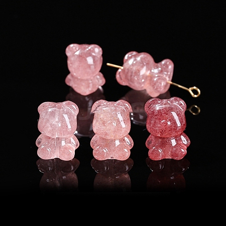 Natural Strawberry Quartz Beads PW-WGC28A1-04-1