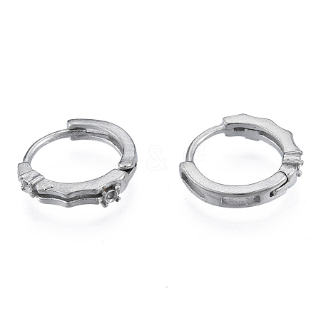 Tarnish Resistant 304 Stainless Steel Hoop Earrings Findings LS-STAS-N092-189-1