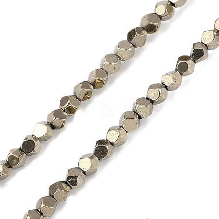 Electroplated Synthetic Non-magnetic Hematite Beads Strands G-A234-G03-01C-1