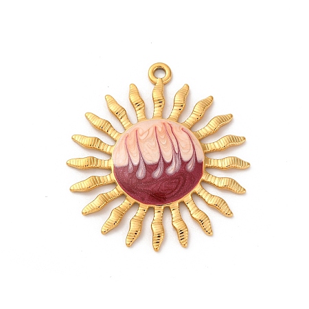 304 Stainless Steel Enamel Pendants STAS-D362-04G-02A-1