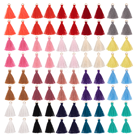  120 Pcs 20 Colors Polyester Tassel Pendant Decorations FIND-NB0004-24-1