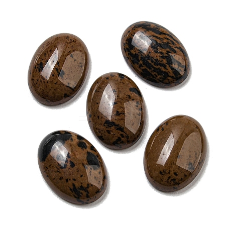 Natural Mahogany Obsidian Cabochons G-C115-01A-34-1