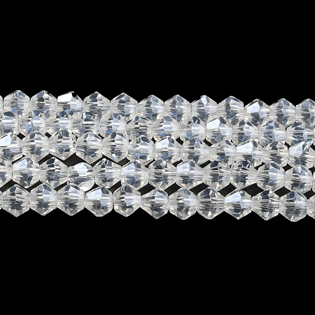 Transparent Electroplate Glass Beads Strands LS-GLAA-F029-2mm-C13-1