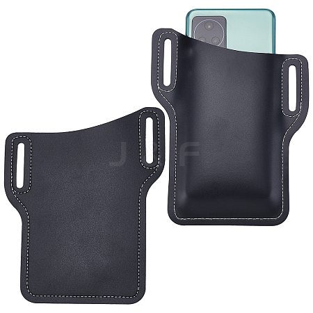 Gorgecraft 2Pcs PU Leather Mobile Phone Belt Pouch AJEW-GF0005-26C-1