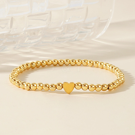 Luxury Brass Heart Bead Bracelets RL2701-1