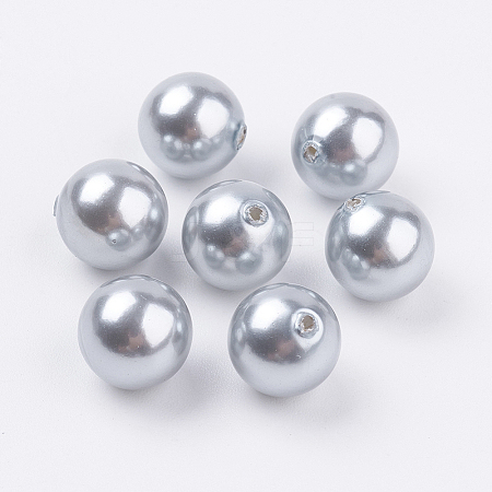 Shell Pearl Half Drilled Beads X-BSHE-G016-10mm-04-1