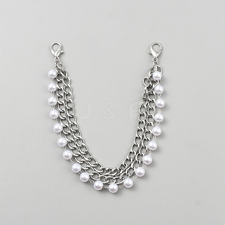 Iron Chain Boot Strap Chains AJEW-WH20121-21-1