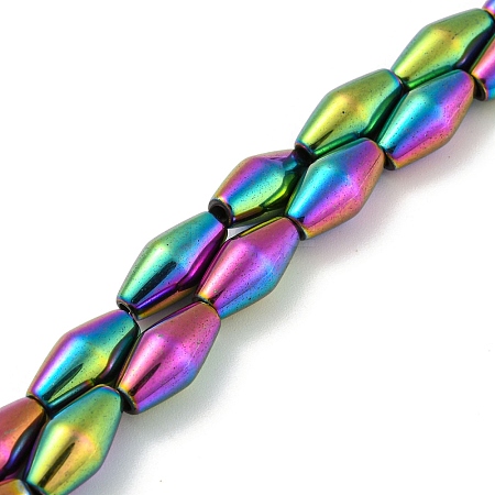 Electroplated Synthetic Magnetic Hematite Beads Strands G-Z032-B01-02B-1