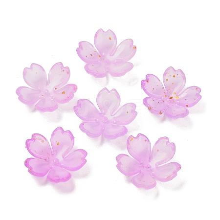 Acrylic Bead Caps OACR-H056-01F-1