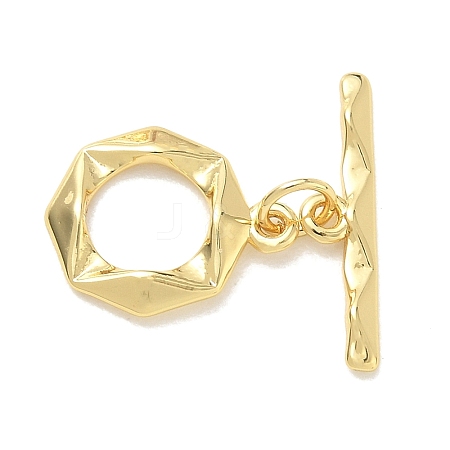 Brass Toggle Clasps KK-CBA42CA-01C-G-1