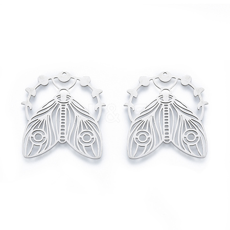Non-Tarnish 201 Stainless Steel Pendants STAS-N090-LA925-1-1