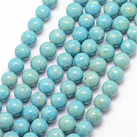Dyed Fossil Beads G-SR14MM-FS20-1