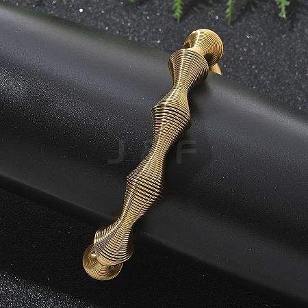 304 Stainless Steel Stretch Bangles for Women LS-BJEW-P315-02C-G-1