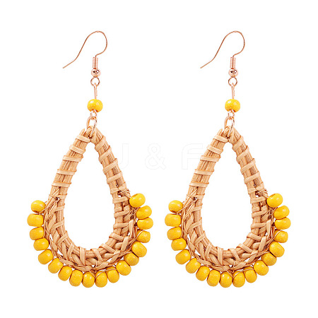 Bohemian Style Dangle Earrings EJEW-K074-A04-1