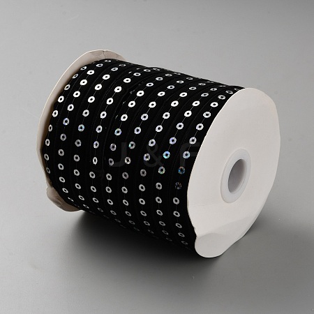 Single Velvet Ribbon with Paillettes OCOR-WH0082-305-1