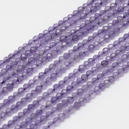 Natural Amethyst Bead Strands G-G936-2mm-26-1