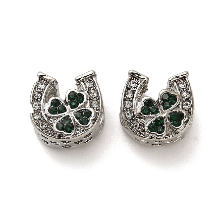 Alloy Rhinestone European Beads X-FIND-Q115-09P-1