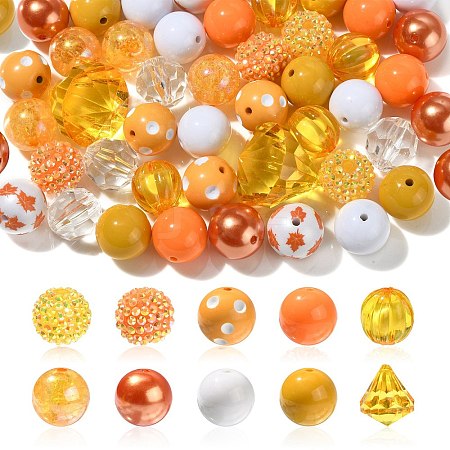 Opaque Acrylic Beads Set MACR-CJC0001-13B-04-1