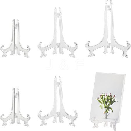  6Pcs 3 Styles Plastic Display Stands ODIS-NB0001-11-1