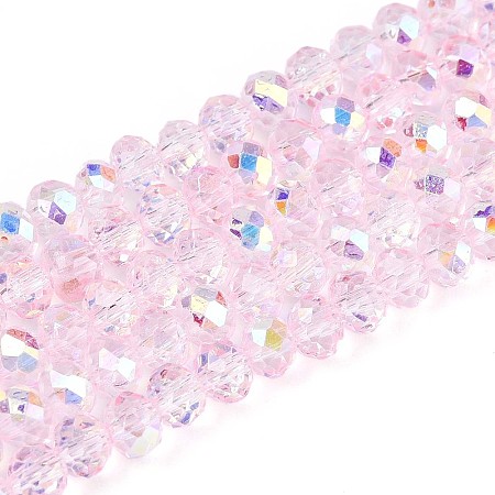 Transparent Glass Beads Strands LS-EGLA-N016-4mm-04-1