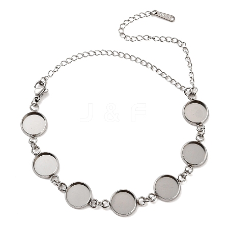 Non-Tarnish 304 Stainless Steel Bracelet Making SA-CBAFBB7-02P-A-1