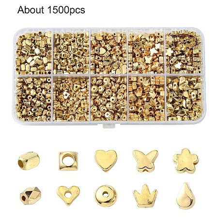 10 Styles CCB Plastic Beads CCB-YW0001-47B-1