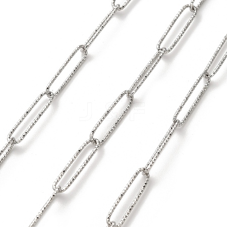 304 Stainless Steel Paperclip Chains CHS-A016-08P-A-1
