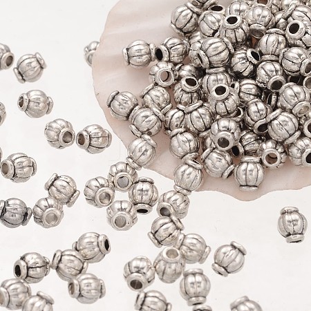 Barrel Tibetan Silver Spacer Beads LS-X-A575-NF-1