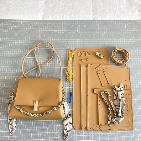 DIY Imitation Leather Crossbody Lady Bag Making Kits PW-WG33648-06-1