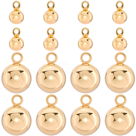 40Pcs 2 Styles Brass Charms KK-BBC0015-23-1