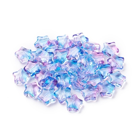 Electroplate Glass Beads EGLA-E059-G11-1