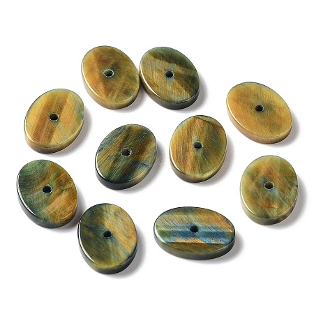 Oval Natural Tiger Eye Besds G-C081-02B-1