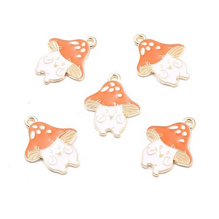 Autumn Theme Alloy Enamel Pendants X-ENAM-E361-03LG-1