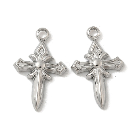 304 Stainless Steel Pendants STAS-D127-07P-1