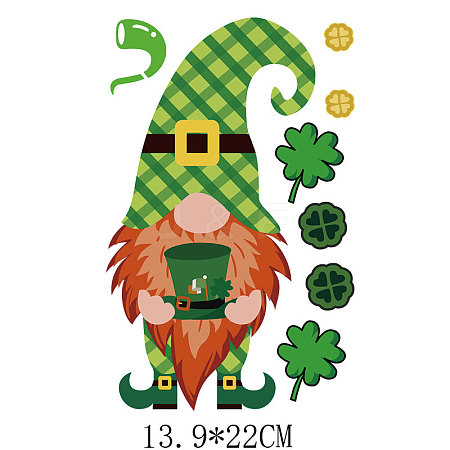 Saint Patrick's Day Theme PET Sublimation Stickers PW-WG82990-10-1
