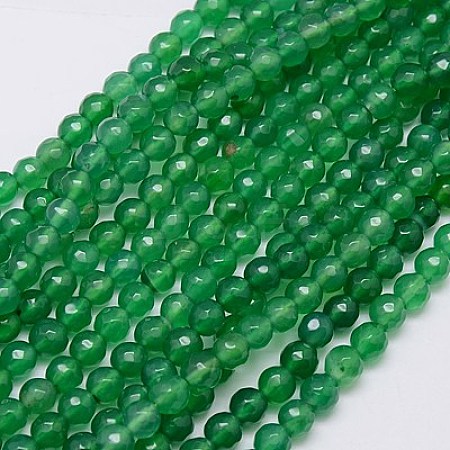 Natural Agate Beads Strands X-G-G580-6mm-23-1