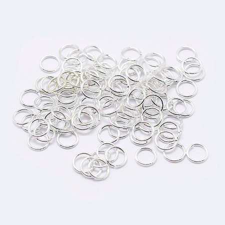 925 Sterling Silver Saw Cut Open Jump Rings STER-F036-02S-0.5x6mm-1