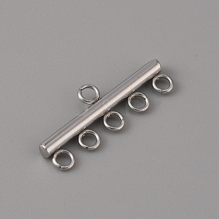 201 Stainless Steel Chandelier Component Links STAS-WH0043-06D-P-1-1