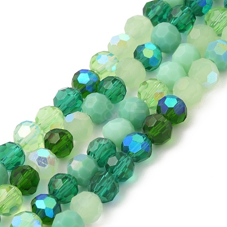 Electroplate Glass Beads Strands X1-EGLA-P048-A05-1