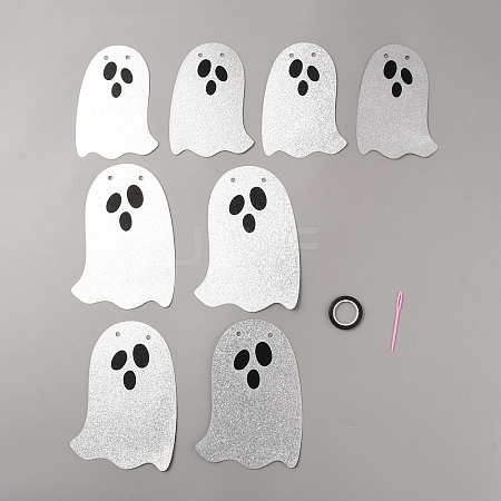 Halloween Theme Ghost Paper Hanging Streamer DIY-WH20014-02A-1