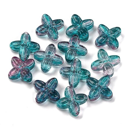 794Pcs Two Tone Transparent Acrylic Beads MACR-K359-24C-1